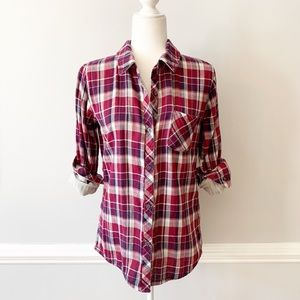 Rails Plaid Kendra Cotton Flannel Shirt Sz S